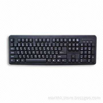 Wired Standard Keyboard, Waterproof and Anti-dust Design, with Sensitive Feedback